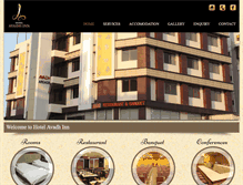 Tablet Screenshot of hotelavadhinn.com